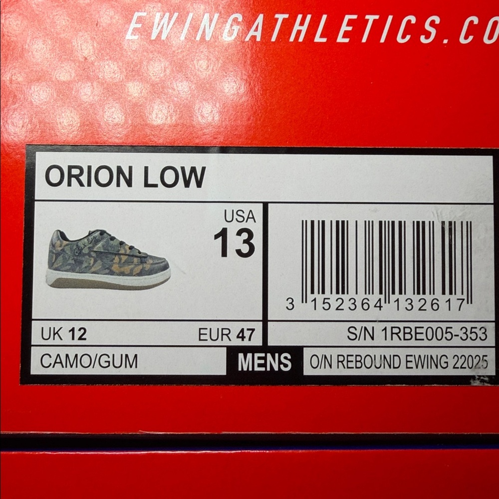 PATRICK EWING ORION REBOUND LO men’s New, never worn in OG box - Picture 8 of 9
